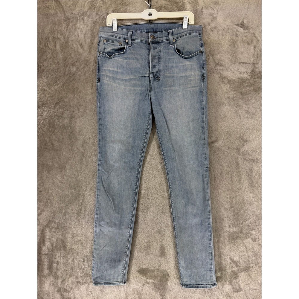 Ksubi Jeans Mens 32 Chitch Be Easy Blue Slim Tapered Stretch Denim Made in USA